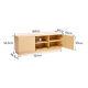 160cm Tv Cabinet Stand Media Unit Wood Chest Of Drawers Bedside Cabinet Cupboard