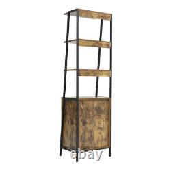 175cm Tall Bookcase Ladder 3 Drawers 4 Shelves Bookshelf Storage Display Cabinet