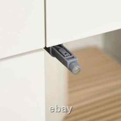 4 Door Kitchen Cupboard Pantry Freestanding Storage Cabinet Shelves Drawer White
