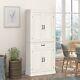4doors Kitchen Cupboard Diningroom Storage Cabinet Shelves Drawer Organizer Unit