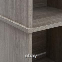 6ft Living Room/Bathroom Cabinet Storage Cupboard Floor Standing Wooden Tallboy