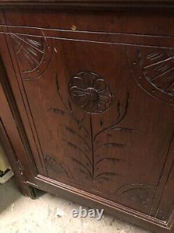 Antique Display Cabinet On Cupboard Base