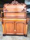 Antique Victorian Mahogany Chiffonier Sideboard Drawers Cupboard Gallery Shelves