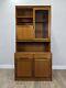 Bookcase Vintage Teak Wall Unit Display Cabinet Cupboard Withdrawers Glass Shelves