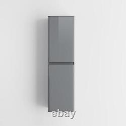 Bathroom Cabinet Cupboard Tall Furniture Tallboy Wall Hung 1400mm Unit Storage