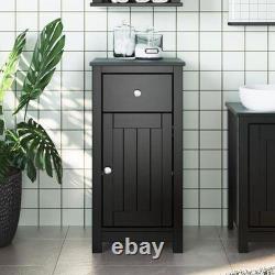 Bathroom Cabinet with Drawers Door Wooden Cupboard Storage Towel Solid Pine Wood