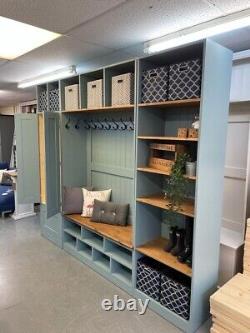 Boot Room Storage Farrow & Ball Oval Room Blue, pine mud Room Cupboards Furniture
