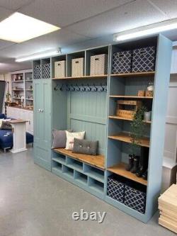 Boot Room Storage Farrow & Ball Oval Room Blue, pine mud Room Cupboards Furniture