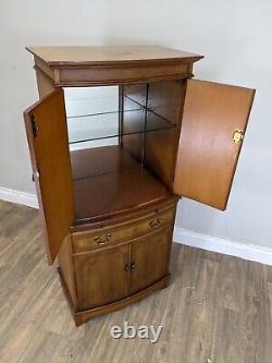 CABINET Cocktail Drinks Cupboard Antique Style Mirrored Glass Shelf Drawer