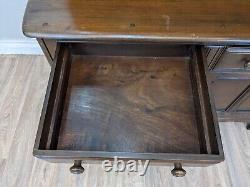 ERCOL Solid Elm Dresser Welsh 2 Drawers 2 Cupboards 3 Shelves Wooden Lock
