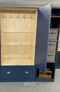 Farrow & B Stiffkey Blue, mud Room Storage Cupboard Furniture, handmade No Toxins