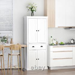 Freestanding Kitchen Storage Cabinet Drawers Cupboards Shelves White