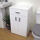 High Gloss White Bathroom Cabinet Drawer Preassembled Soft Close Freestanding