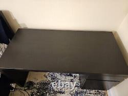 IKEA MALM Desk/Vanity Black / Brown with Drawer & Cupboard with Shelf RRP179