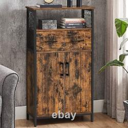Industrial Style Cupboard Vintage Cabinet Low Kitchen Pantry Rustic Storage Unit