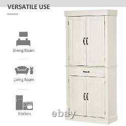 Itzcominghome Tall Kitchen Storage Cupboard Cabinet Pantry White Unit drawer