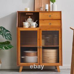 Kitchen Sideboard Buffet Cabinet Storage Cupboard Organizer with Drawer & Shelf