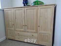 LaRedoute Redmond Solid Pine Cupboard with Hanging, Drawers & Shelving, RRP £650
