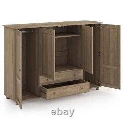 LaRedoute Redmond Solid Pine Cupboard with Hanging, Drawers & Shelving, RRP £650