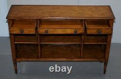 Made In England Multiyork Solid Oak Triple Drawer Sideboard Bookcase Cupboard