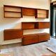Mid Century Floating Cupboards. Desk, Drawers, Drinks Cabinet, Display Cabinets