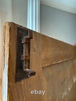 Rustic Antique Linen Press, Cupboard with 2 over 3 chest of drawers