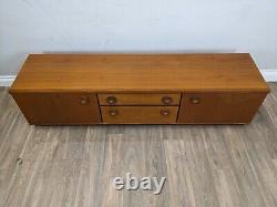 SIDEBOARD MidCentury Vintage Portwood Furniture Double Cupboard 2 Drawers Retro