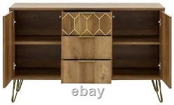 Sideboard Cabinet Cupboard 2-Door 2-Drawers Shelves Storage Organiser Mango