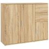 Sideboard Cabinet Cupboard Storage Furniture Console Tabler With 2 Drawers Doors