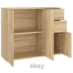 Sideboard Cabinet Cupboard Storage Furniture Console Tabler with 2 Drawers Doors