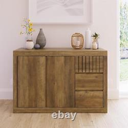 Sideboard Cupboard Cabinet 2-door 3-drawers Shelves Storage Cartmel Knotty Oak
