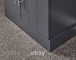 Sideboard Cupboard Cabinet 2-door Drawer Compact Shelf Storage Kendal Slate Blue