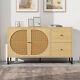 Sideboard Storage Cabinet Cupboard Wooden Side Cabinet With 2 Doors & 2 Drawers