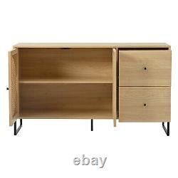 Sideboard Storage Cabinet Cupboard Wooden Side Cabinet with 2 Doors & 2 Drawers