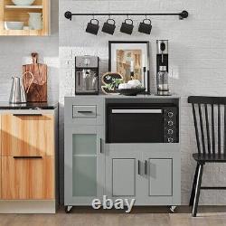 SoBuy Sideboard Microwave Cabinet Kitchen Dining Room Storage CabinetFSB78-HG, UK