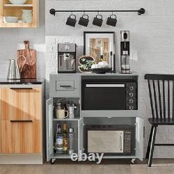 SoBuy Sideboard Microwave Cabinet Kitchen Dining Room Storage CabinetFSB78-HG, UK
