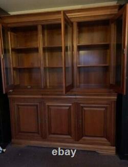 Solid Cherrywood Glazed Dresser Bookcase Sideboard Larder Cupboard