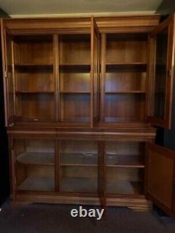Solid Cherrywood Glazed Dresser Bookcase Sideboard Larder Cupboard