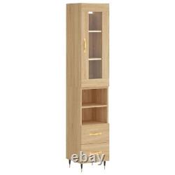 Tall Kitchen Cupboard Storage Cabinet Pantry Glass Door Bathroom Drawers Shelves