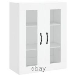 Tall Kitchen Larder Pantry Cabinet Cupboard Storage Unit Shelves White Utility