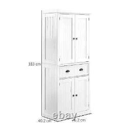 Traditional Kitchen Cupboard Freestanding Storage Cabinet with Drawer, Doors