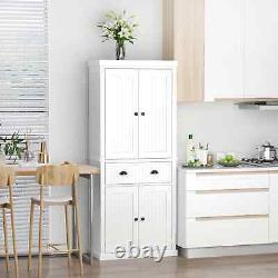 Traditional Kitchen Cupboard Freestanding Storage Cabinet with Drawer, Doors