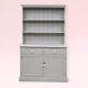 Victorian Pine Dresser Painted Grey Cupboard/drawers/shelving Free Uk Delivery