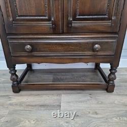Vintage Ercol Credence Cupboard Buffet Cabinet Drawer Old Colonial Traditional