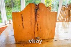 Vintage Rustic Wooden Farmhouse Shelf & Drawers Plant Spice Books Oak