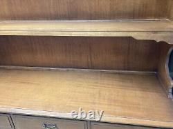 Vintage Stag Light Wood Dresser Sideboard Shelves Cupboards Drawers Cabinet
