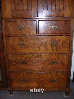 Vintage Wooden Dresser/Unit Wardrobe, Shelved Cupboard, and Drawers