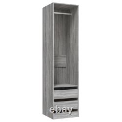 Wardrobe Clothing Storage Hanger Clothes Cabinet Closet Engineered Wood vidaXL