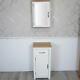 White Bathroom Furniture Small Cabinet Cupboard Shelving With Drawer Storage