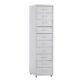 White Metal Filing Cabinet Office Home Storage Cupboard 10drawer Slim Shelf Rack